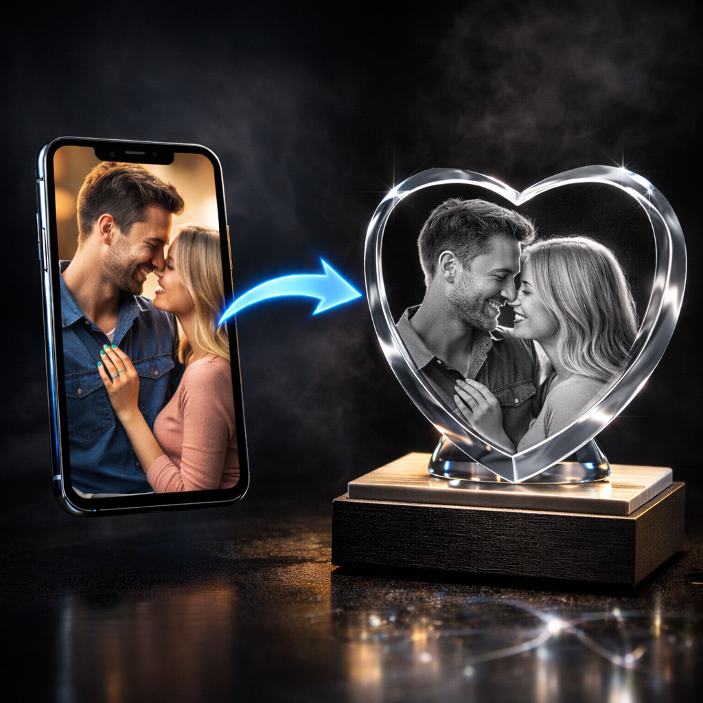 3D Crystal Heart
