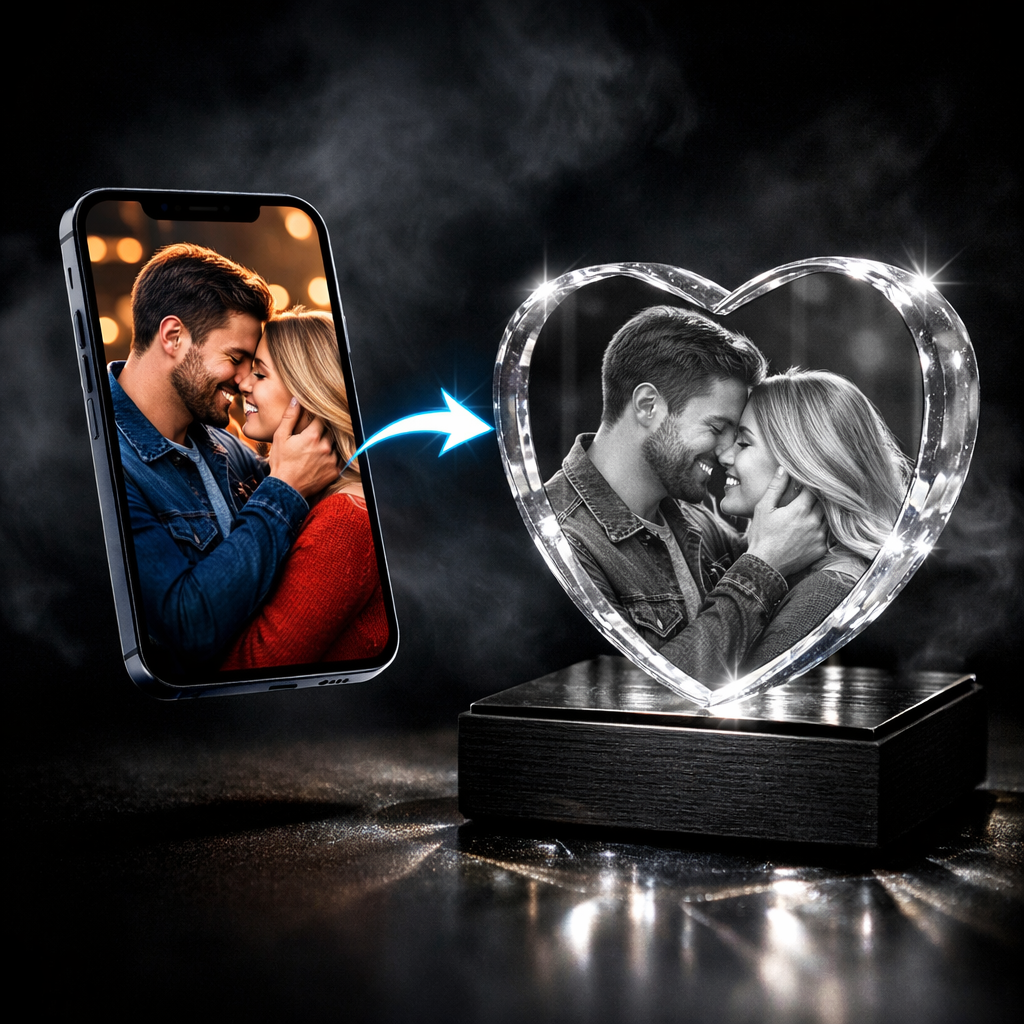3D Crystal Heart