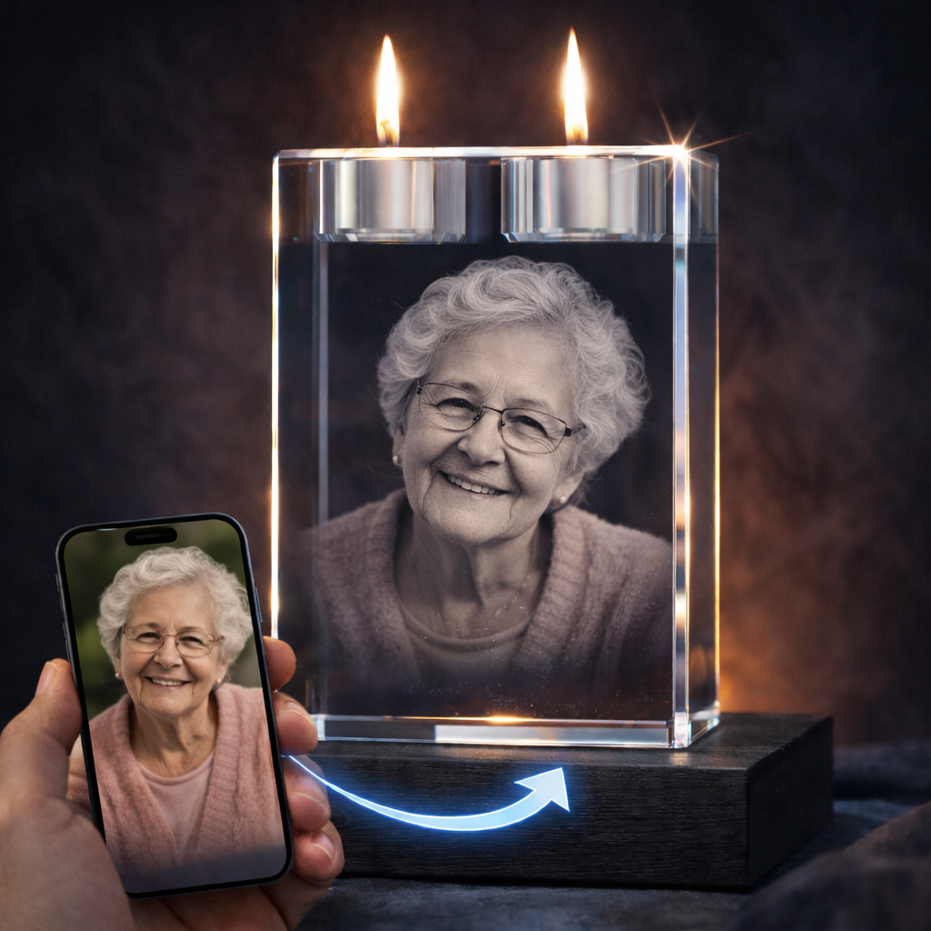 3D Crystal Urn / Candles