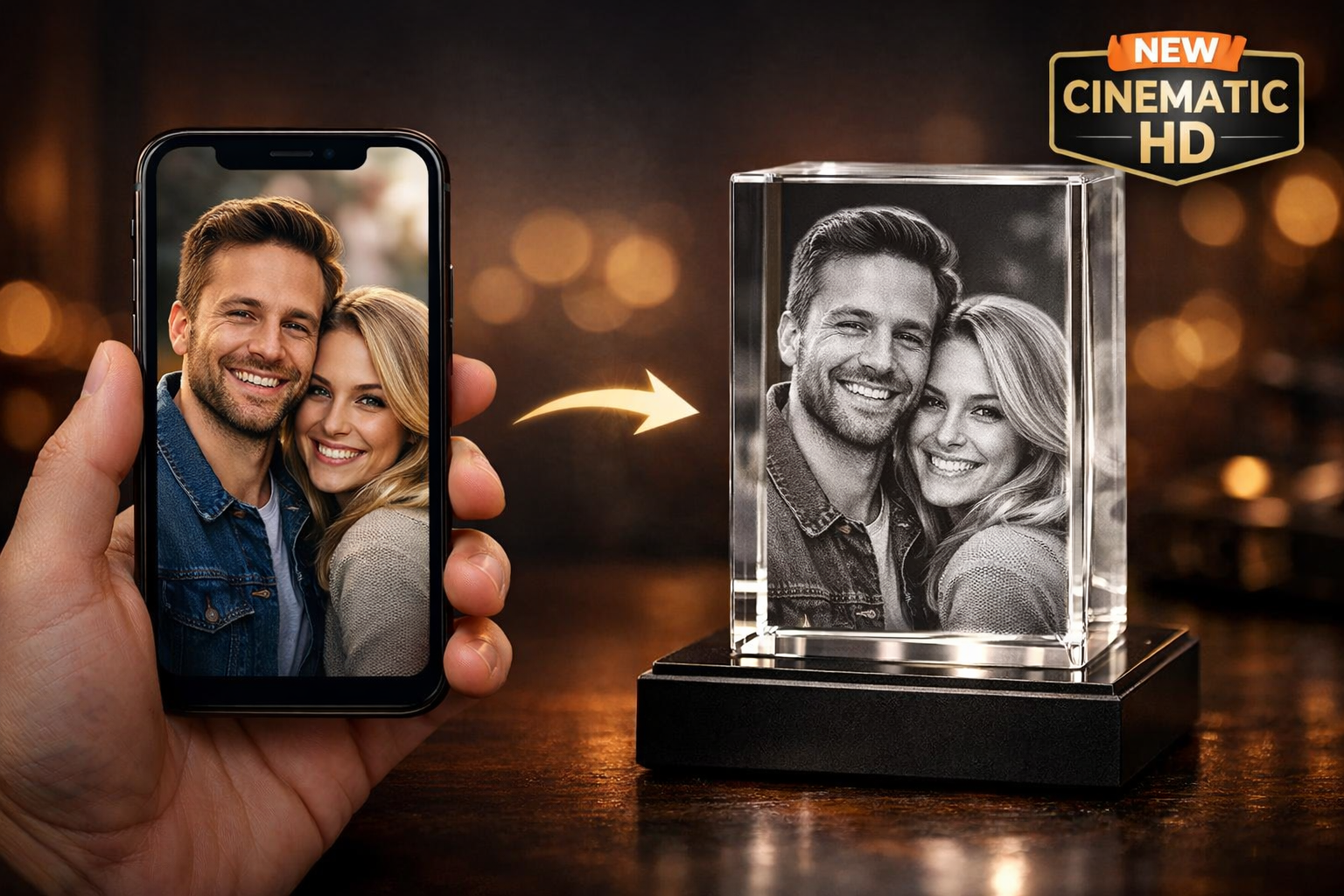 3D Crystal Rectangle Tall