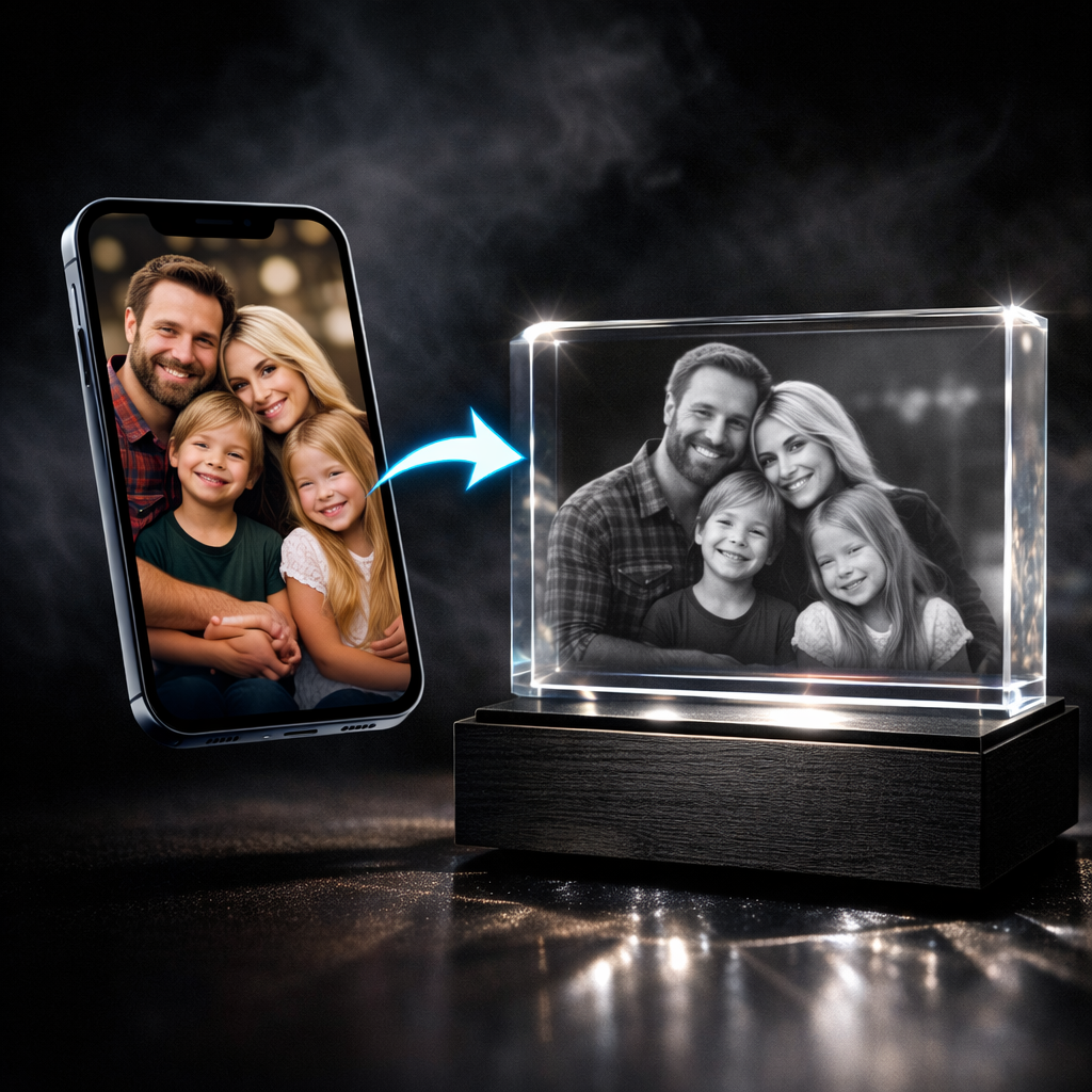 3D Crystal Rectangle Wide
