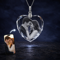 2D Crystal Heart Necklace