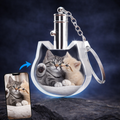 3D Cat Keychain